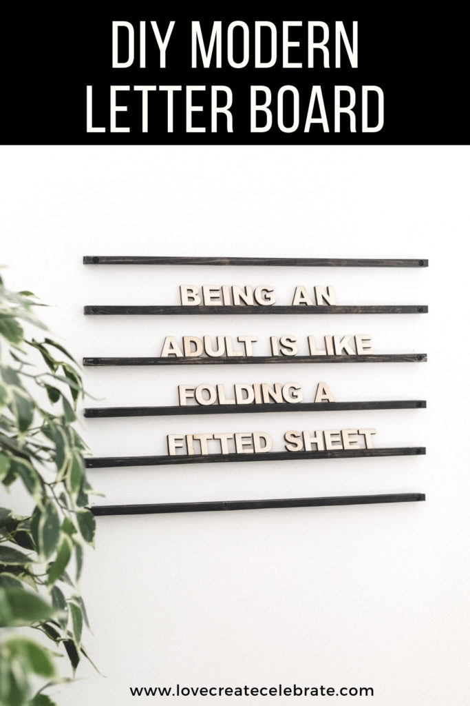 wooden letter board idea