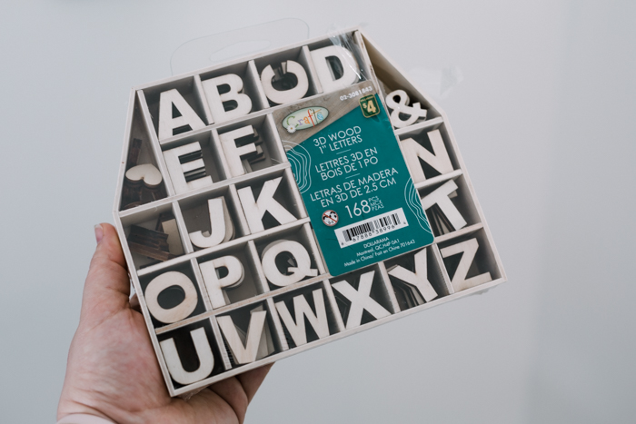 dollar store letters for letter boards