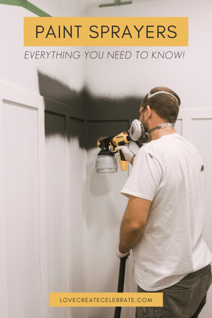 Using the wagner paint sprayer with text reading Paint sprayer - everything you need to know