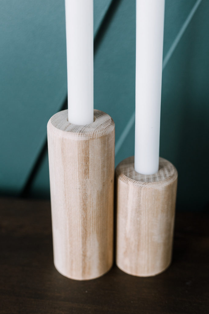 gorgeous modern farmhouse DIY candlesticks