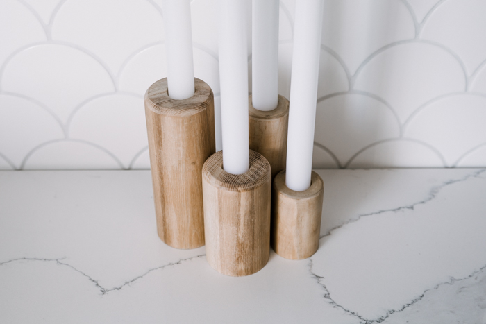 DIY candlestick holders