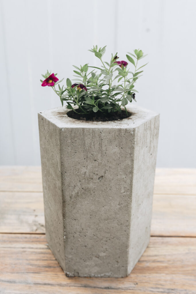 DIY hexagon planter