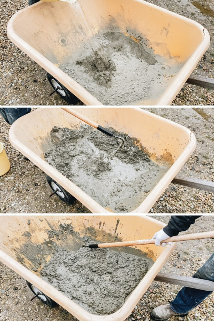 how to mix concrete