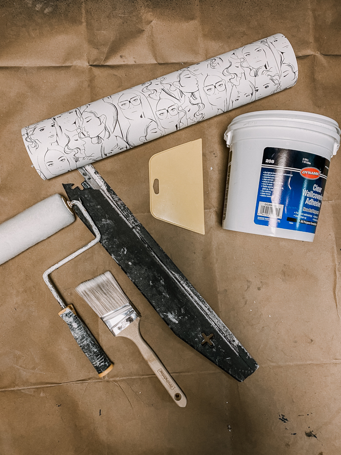 Tools needed for paste the wall wallpaper