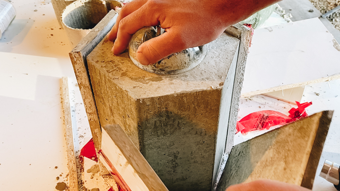 how to make a DIY concrete planter mold