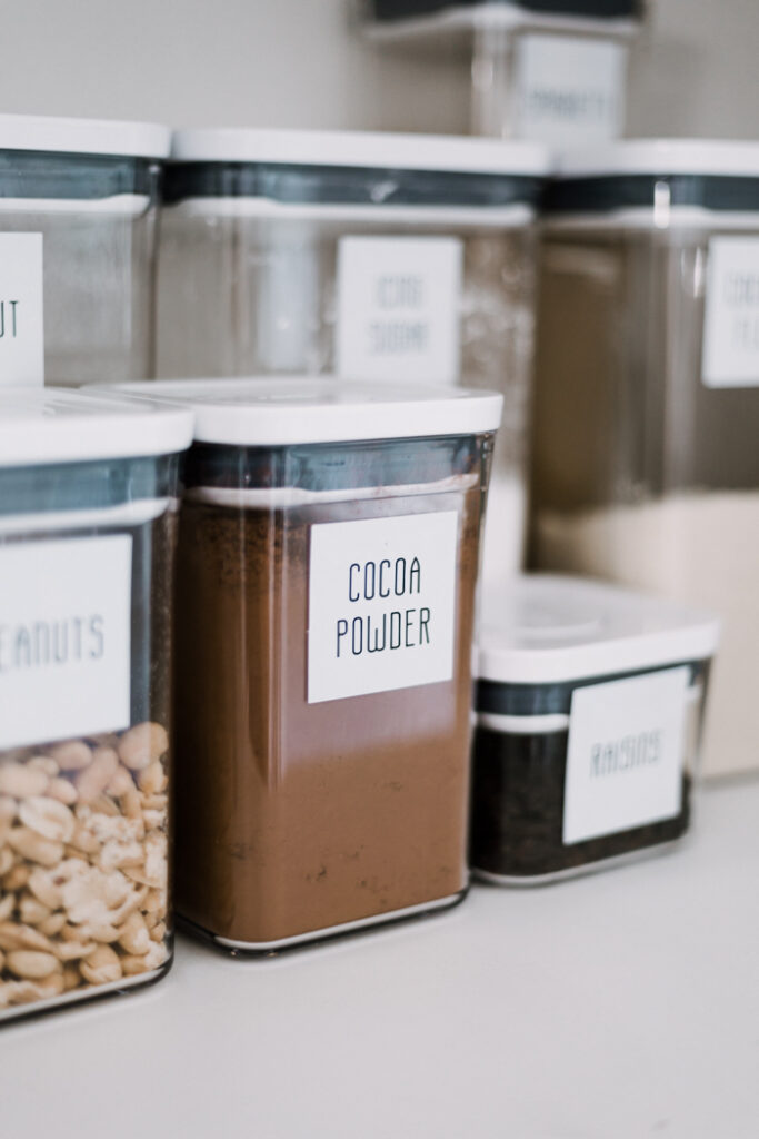 DIY labels for pantry to reduce waste at home