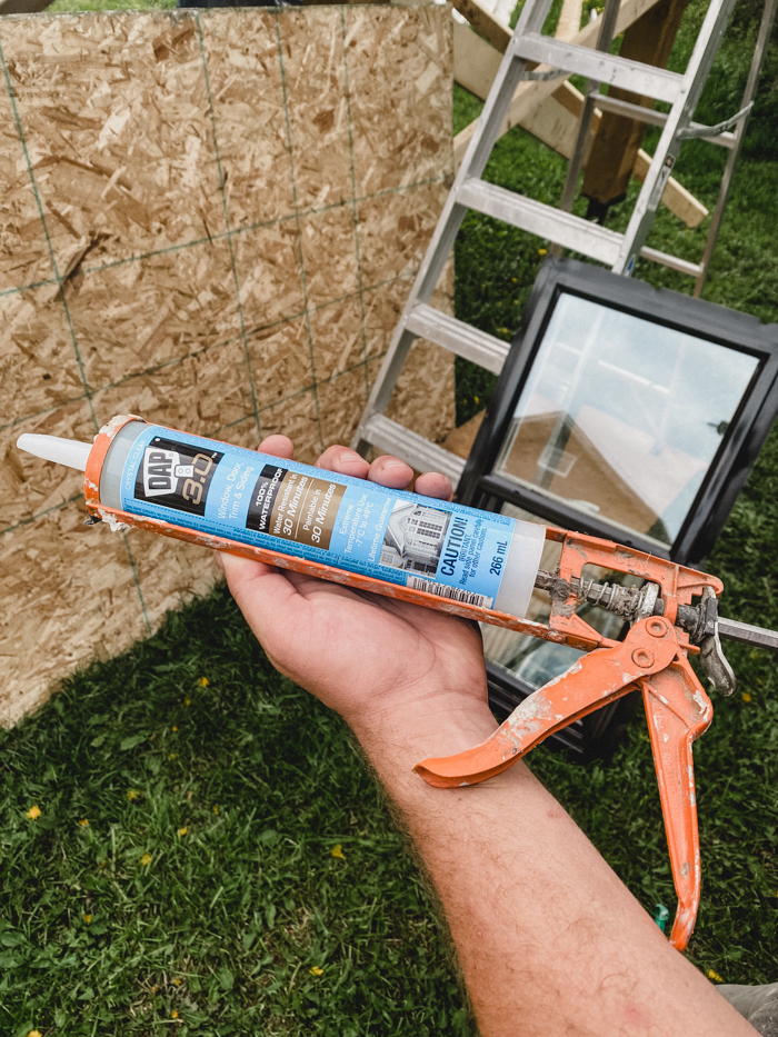 How to make a playhouse watertight with window sealant