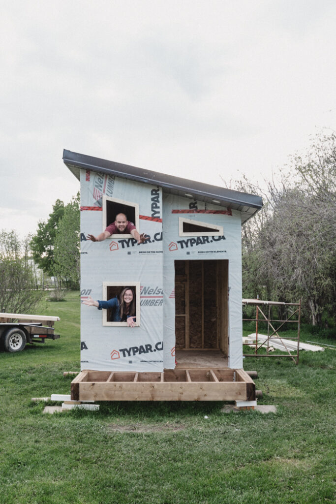 inside mini playhouse for kids