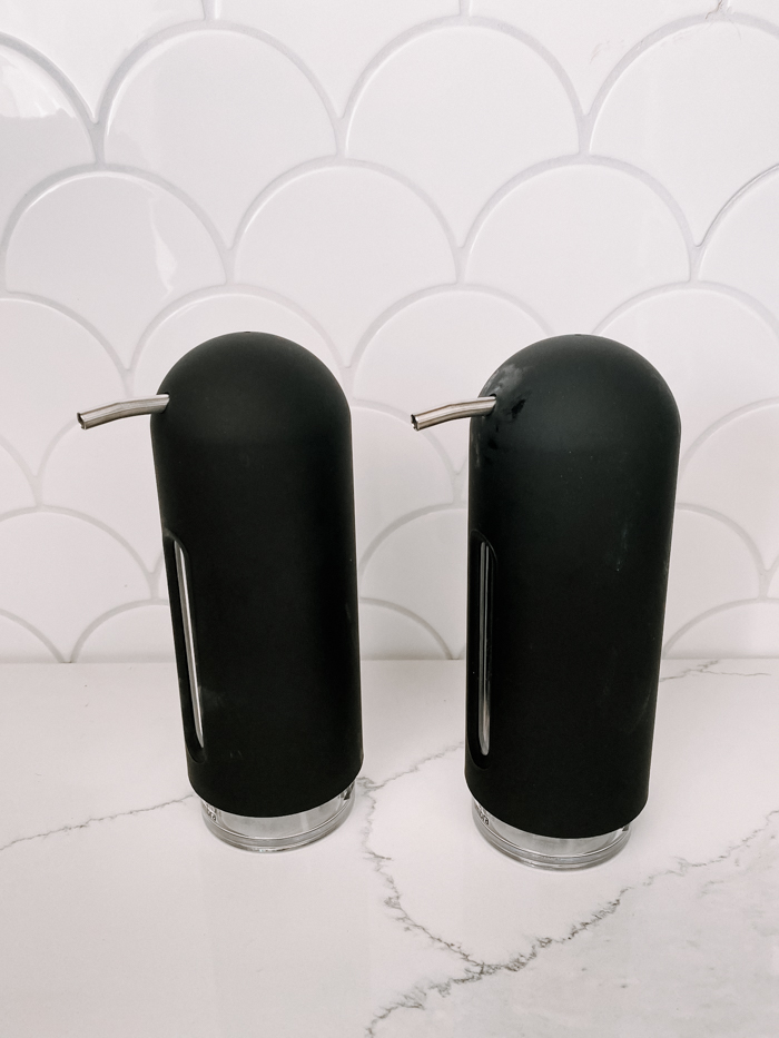matte black soap dispensers