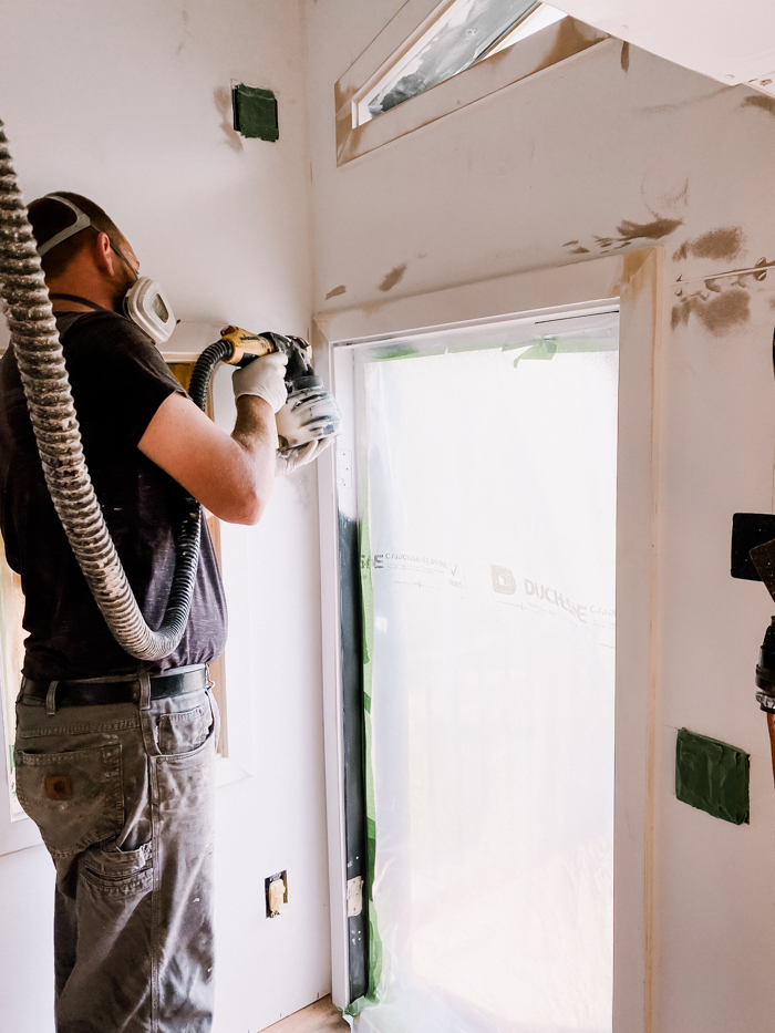 Painting the playhouse interior walls