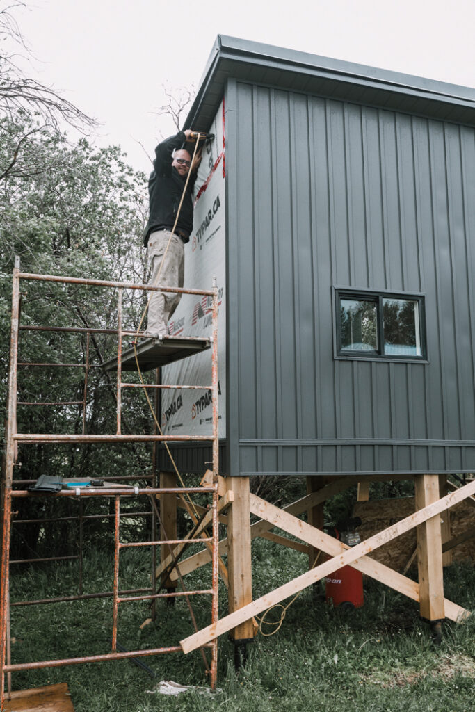 adding siding to a playhouse