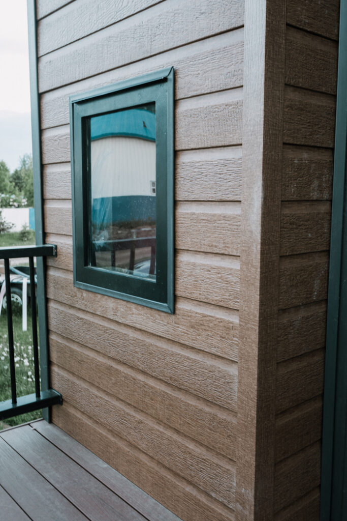 modern playhouse windows and siding