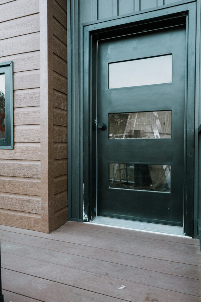 modern door for a watertight playhouse