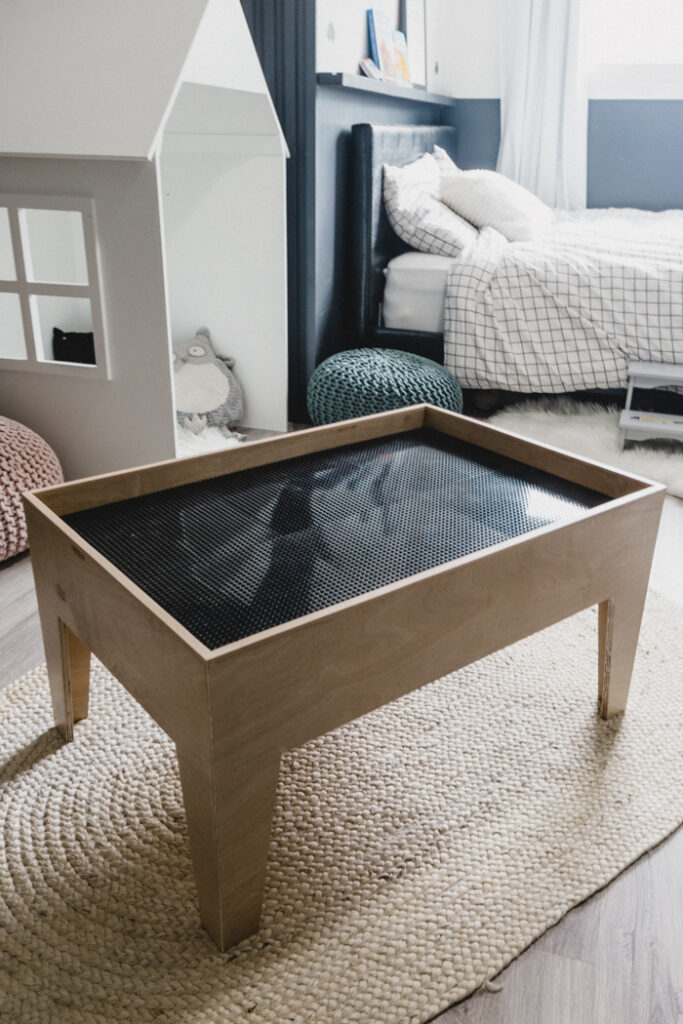 modern lego table for kids