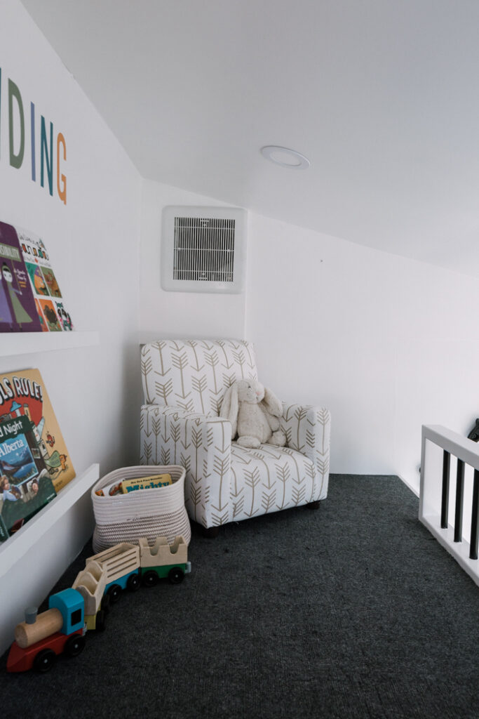 reading nook with kids arm chair