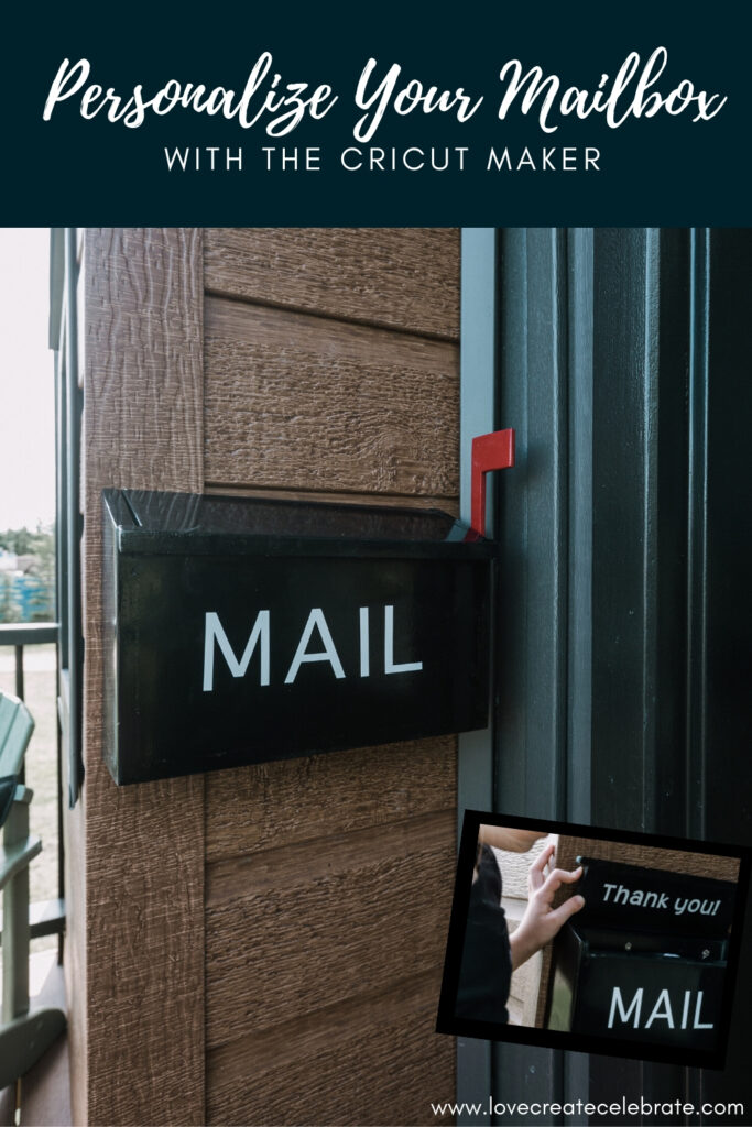 Personalized mailbox on the front porch