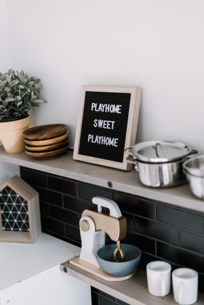 letterboard in kids room