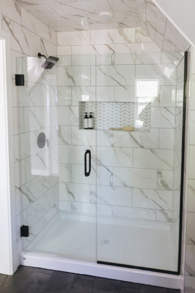 Modern Farmhouse Tiled Shower