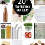 collage of eco-friendly products with text reading 20 eco-friendly gift ideas