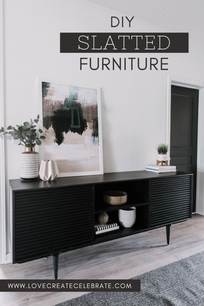 before and after DIY sideboard makeover