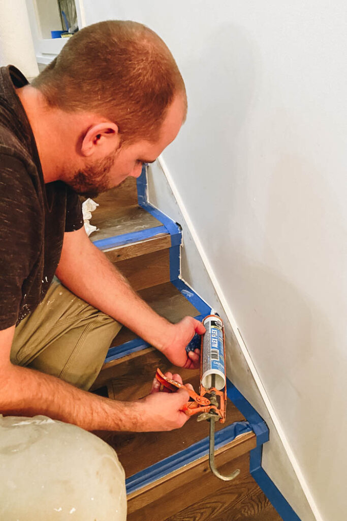 beautiful custom molding on staircase