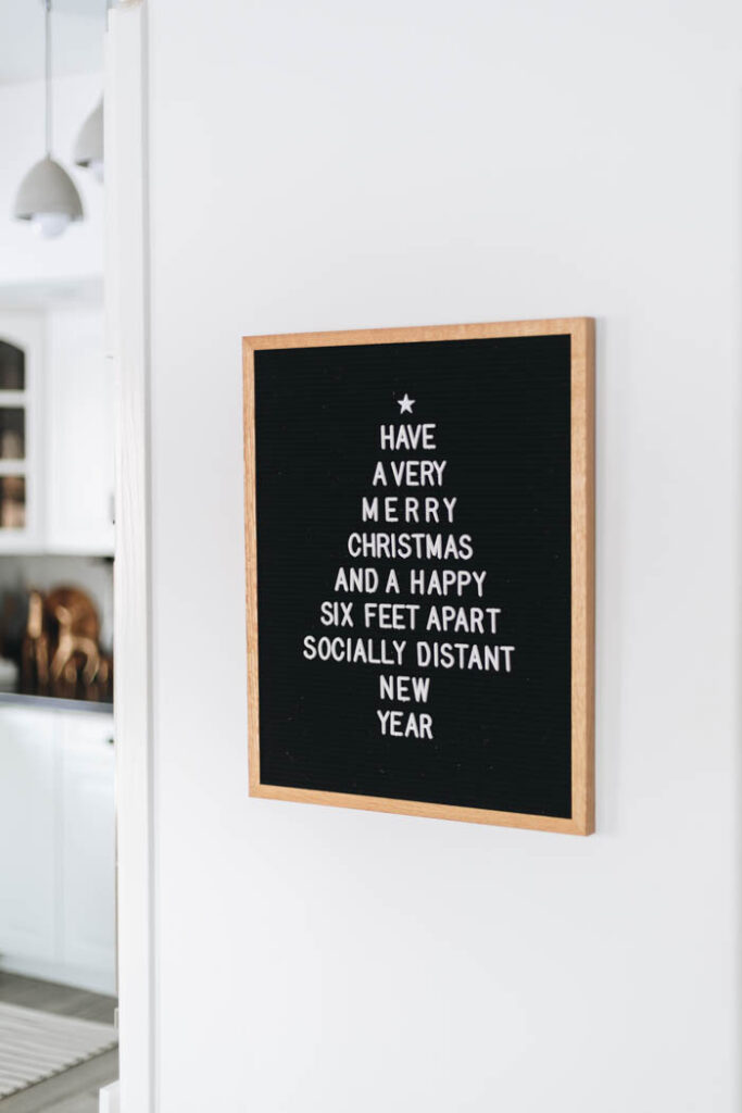 funny 2020 Christmas letter board
