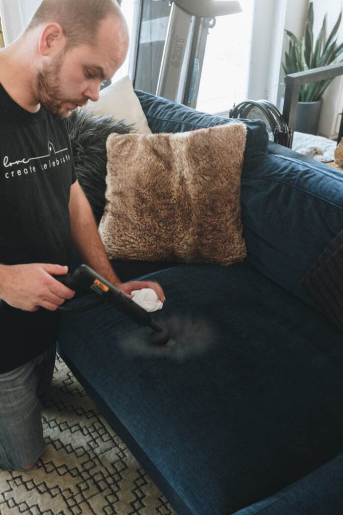 steam cleaning fabric