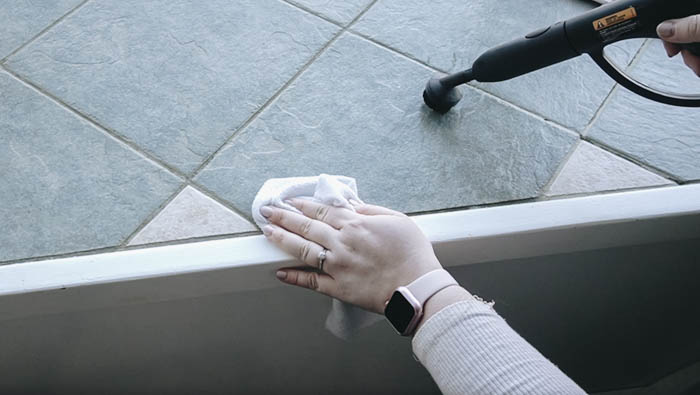 cleaning paint off tiles