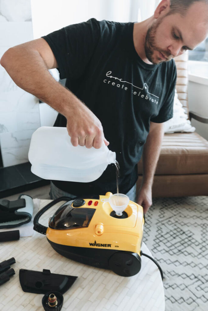 why use distilled water in a steam cleaner