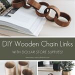 DIY wooden chain links collage