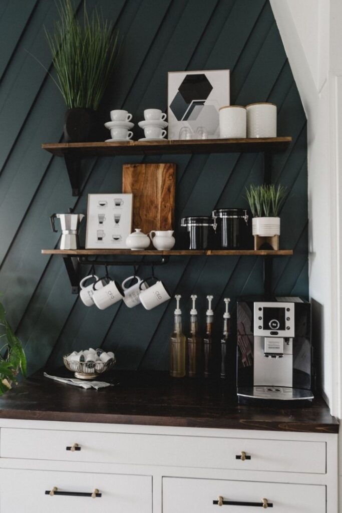 modern casual coffee bar ideas