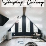 easy tutorial for installing shiplap on a sloped wall
