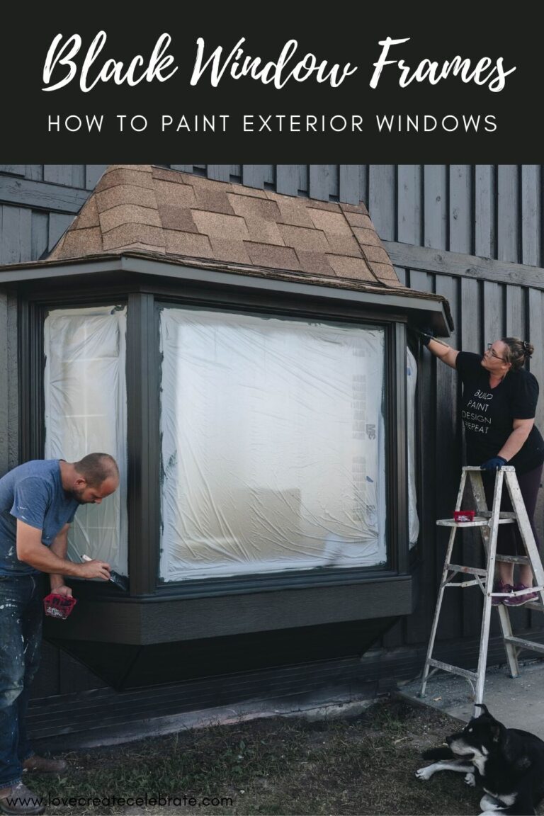 How to Paint Windows Black [Including vinyl exterior frames!] Lindi