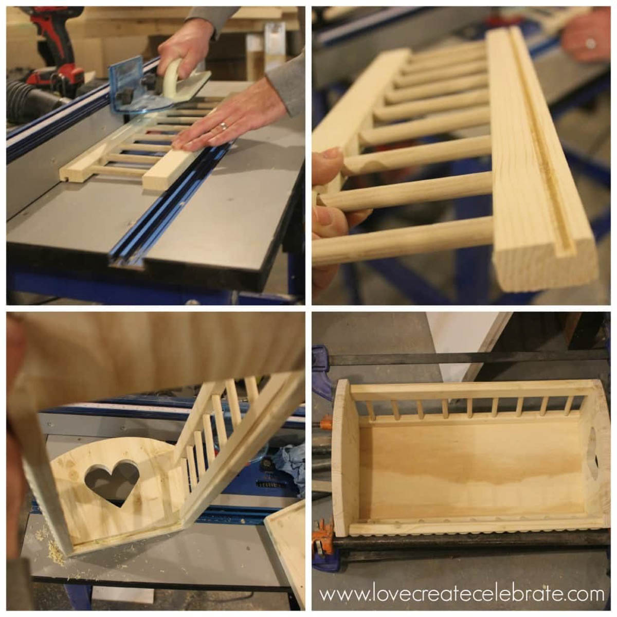 Assembling a DIY baby doll crib