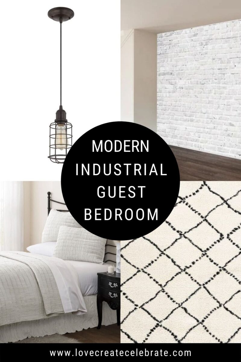 Modern Industrial Guest Room Love Create Celebrate