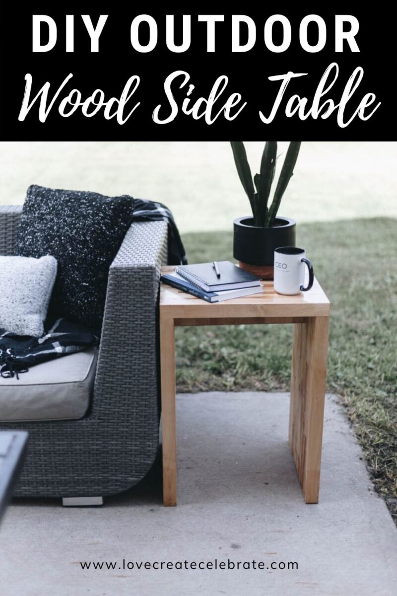 DIY Outdoor Wood Side Table - Lindi & Russ