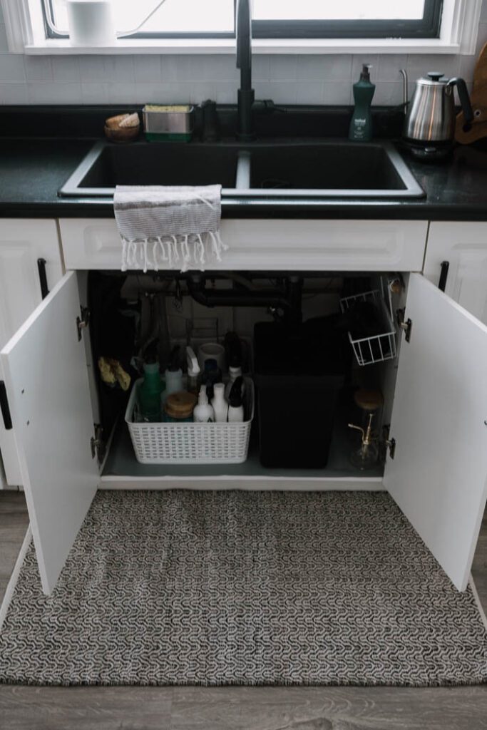 image after DIY Under Kitchen Sink Storage Ideas project completed