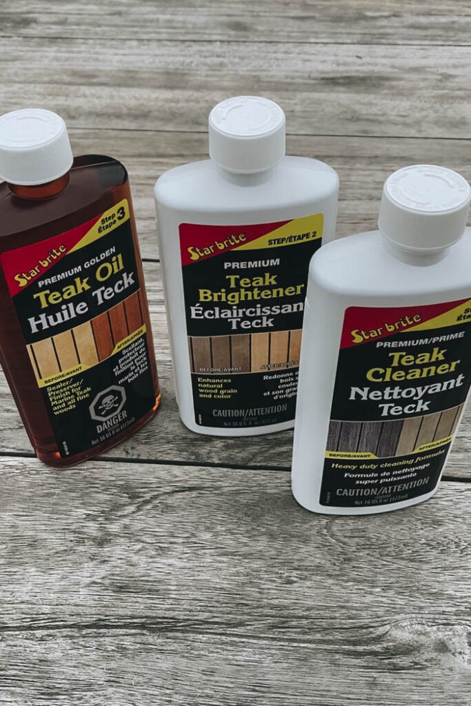 Star Brite teak cleaner bottles