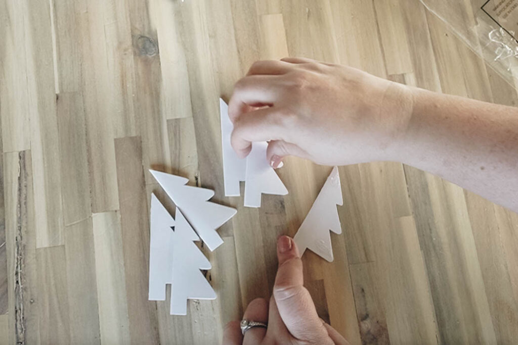 Gluing Paper Trees Together