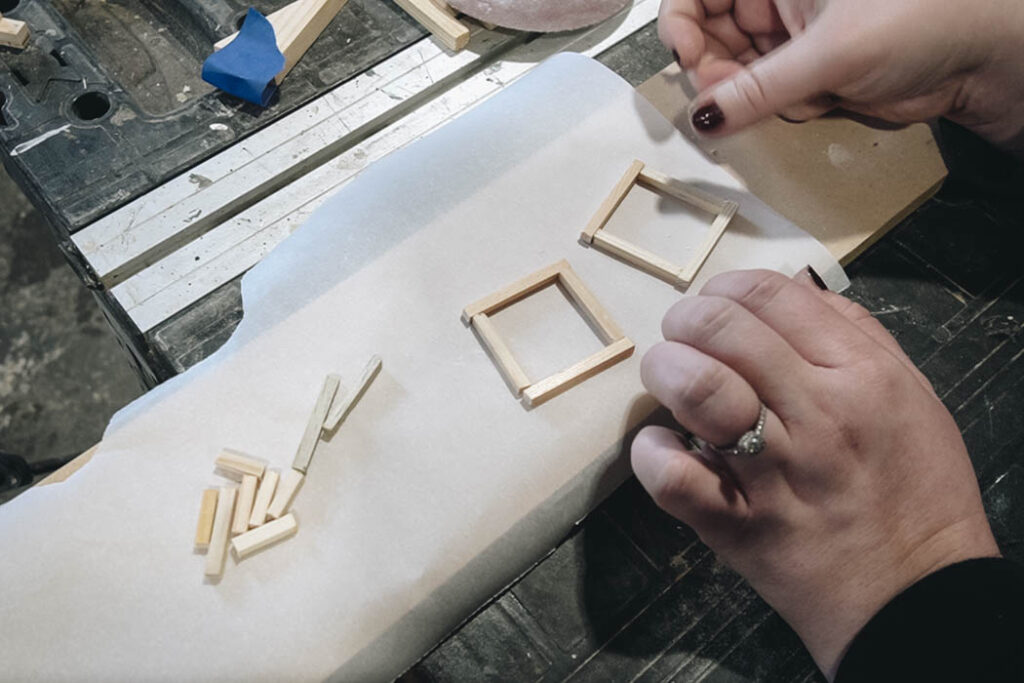 Gluing the Wood Pieces