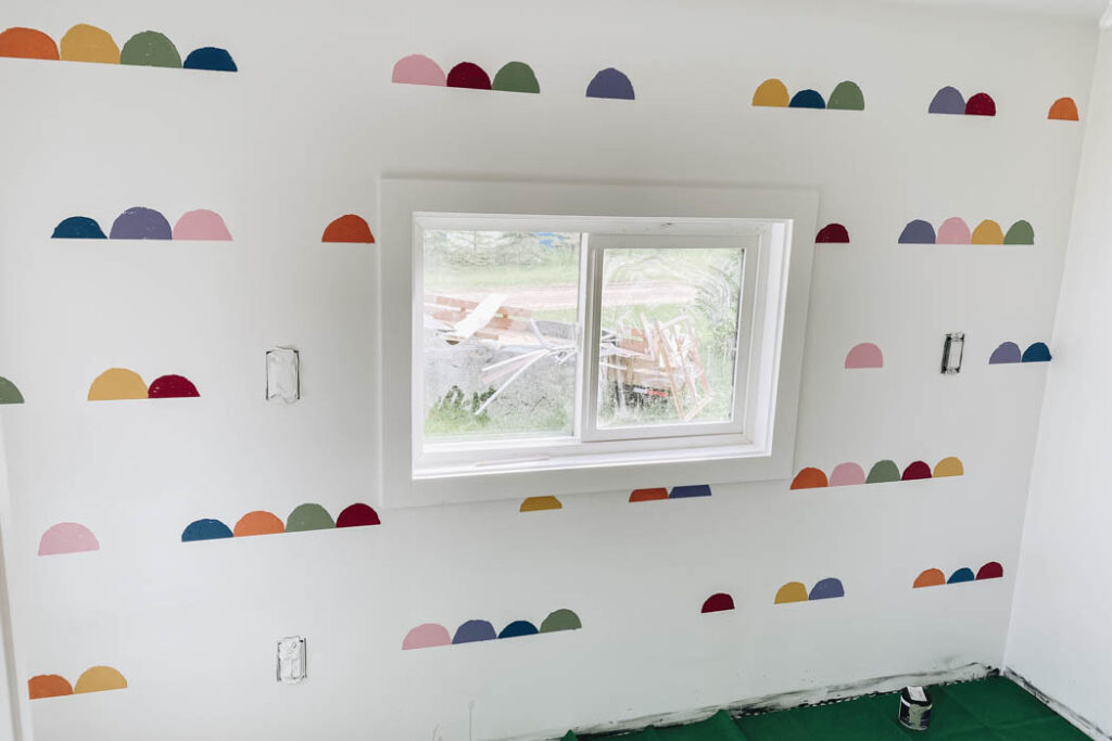 Sponge Painted Kids Wall