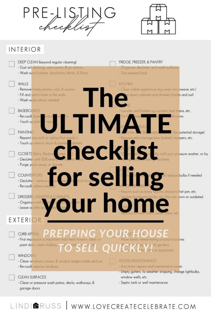 the ultimate checklist for selling your home