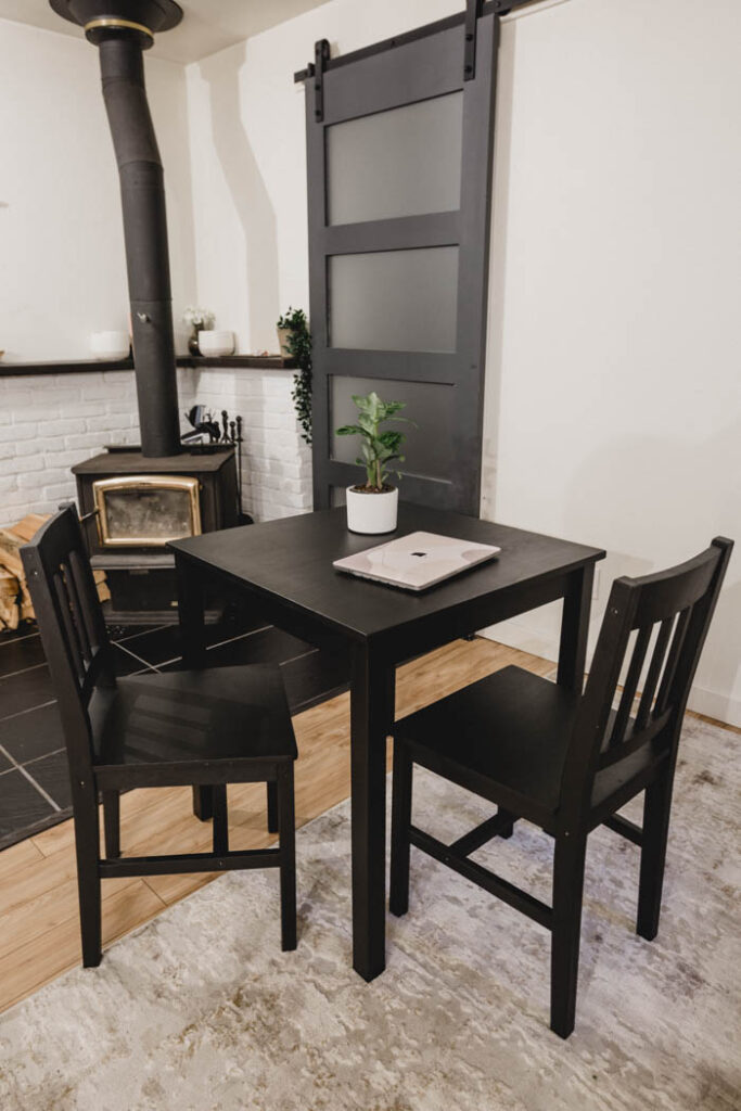 IKEA dinning set paint black 