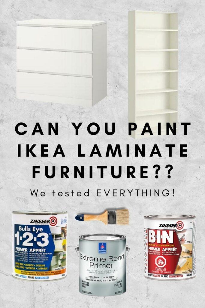 can you paint IKEA laminate furniture