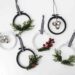 An easy DIY ornament idea for Christmas. These festive holiday wreaths are perfect for your tree, or as gifts for friends and family. Love that these would look perfect with any decor style: modern, rustic, farmhouse, you name it!