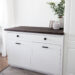 White kitchen cabinet