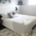 Love the mix of modern and industrial decor in this bedroom design!