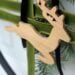 Love the design of this modern embroidery hoop Christmas wreath!